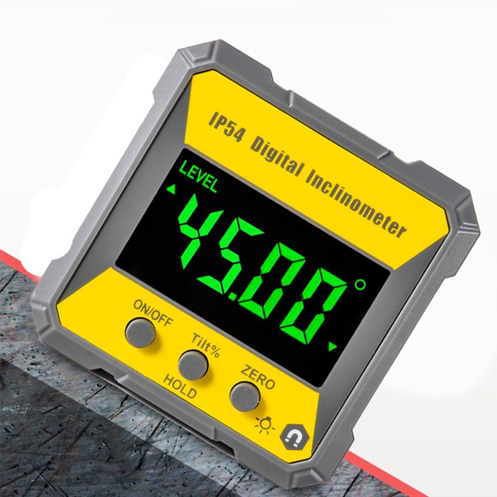 4 X 90 Degrees Digital LCD Protractor Inclinometer Magnetic