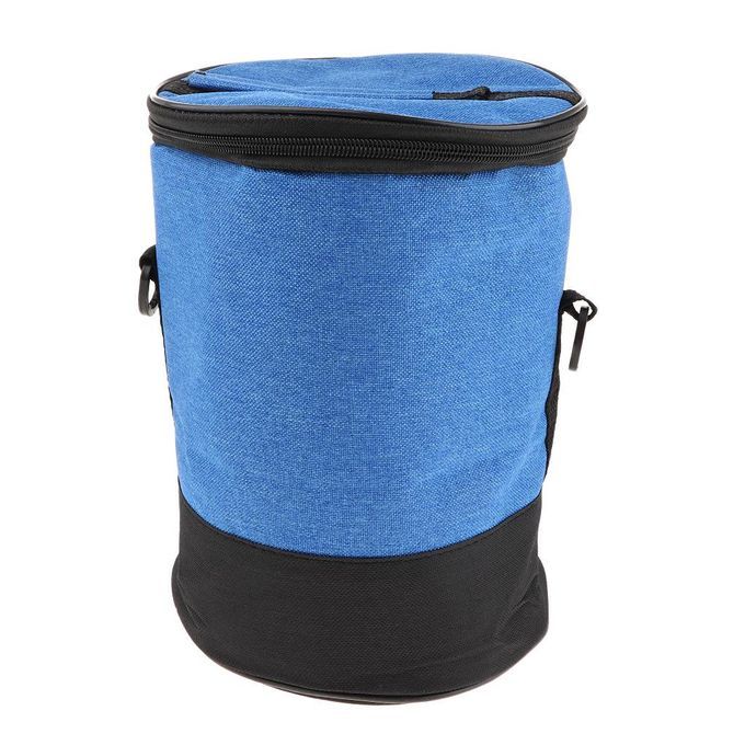 Insulated Reusable Picnic Lunch Bags Boxes, Round Blue (26x18mm)