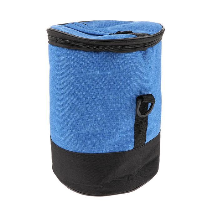 Insulated Reusable Picnic Lunch Bags Boxes, Round Blue (26x18mm)