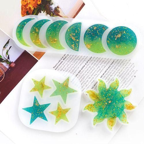 Sun Moon Star Mold Handmade DIY Crystal Epoxy