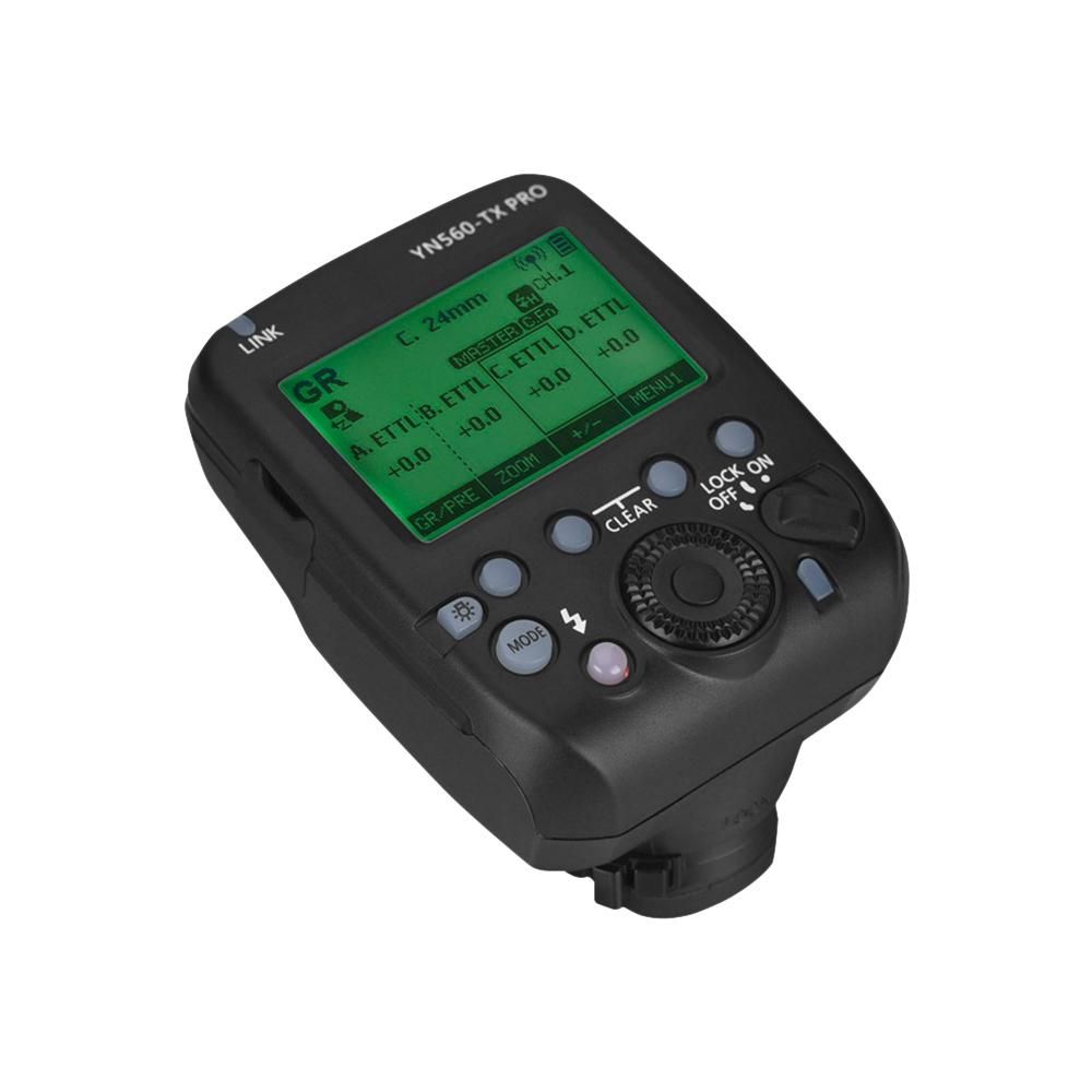 YONGNUO YN560-TX PRO 2.4G On-camera Flash Trigger Speedlite Wireless Transmitter with LCD Screen Replacement for Canon DSLR Camera for YN862C/YN968C/YN200/YN560III/YN560IV/YN860Li/YN720/YN660/YN685 Speedlite for YN622CII/RF60
