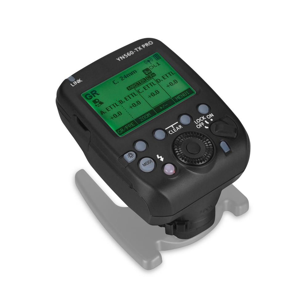 YONGNUO YN560-TX PRO 2.4G On-camera Flash Trigger Speedlite Wireless Transmitter with LCD Screen Replacement for Canon DSLR Camera for YN862C/YN968C/YN200/YN560III/YN560IV/YN860Li/YN720/YN660/YN685 Speedlite for YN622CII/RF60