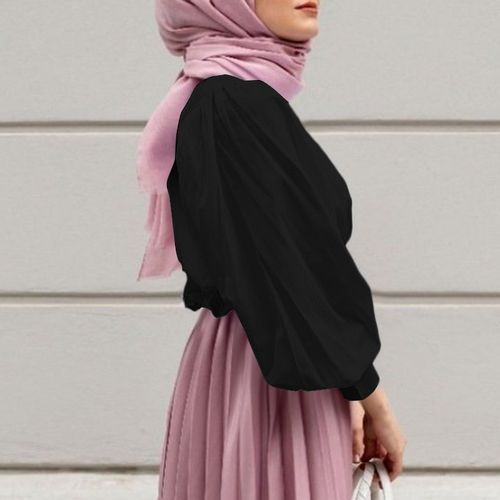 Women's Back Collar Button Top