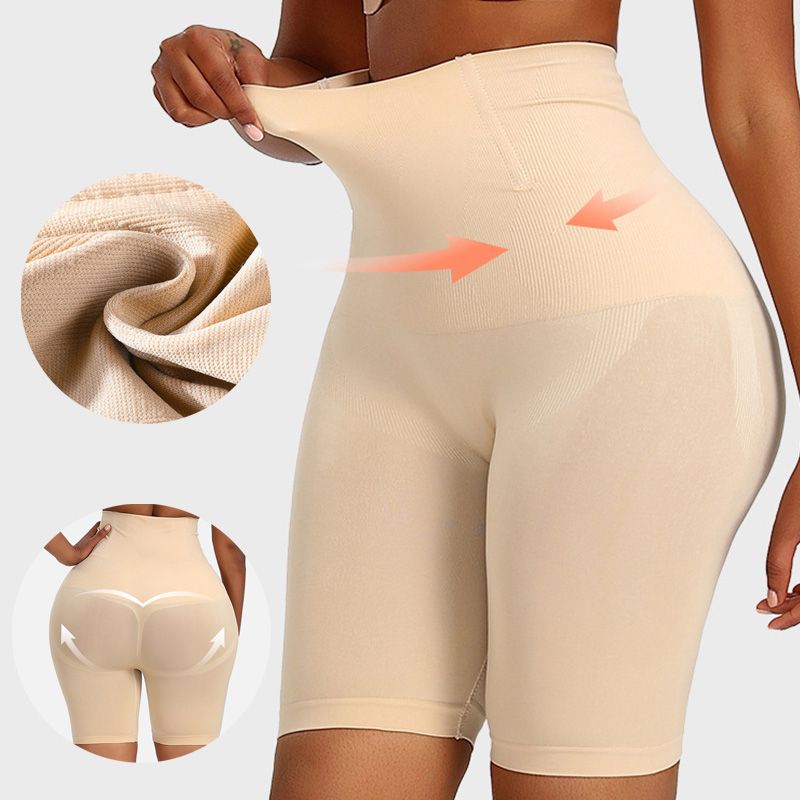 (Black)Women High Waist Shaper Shorts Breathable Body Shaper Slimming Tummy Underwear Panty Shapers Waist Trainer Body Shaper Abdomen DOU