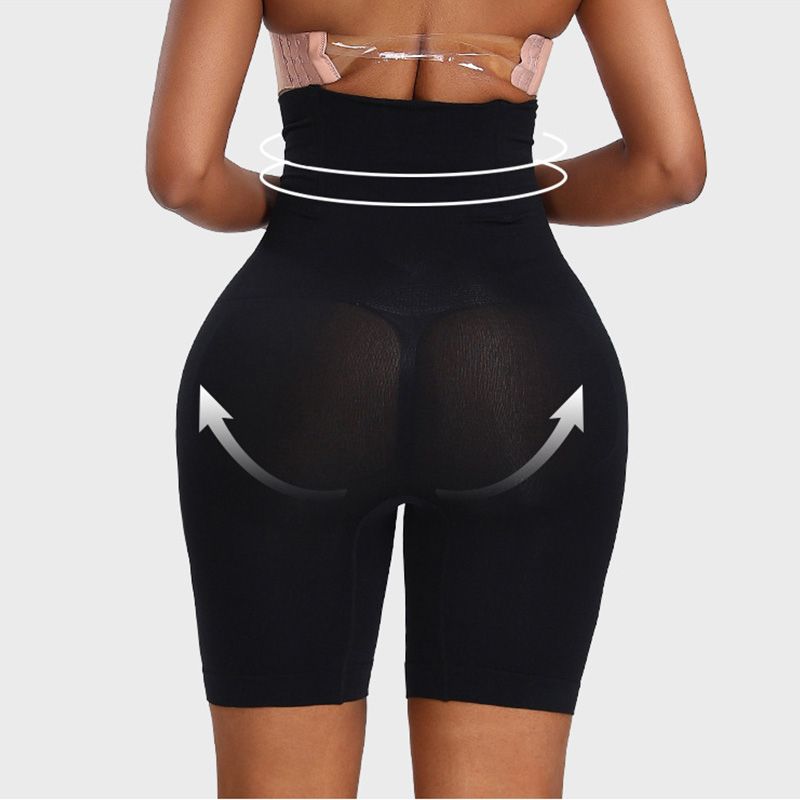 (Black)Women High Waist Shaper Shorts Breathable Body Shaper Slimming Tummy Underwear Panty Shapers Waist Trainer Body Shaper Abdomen DOU