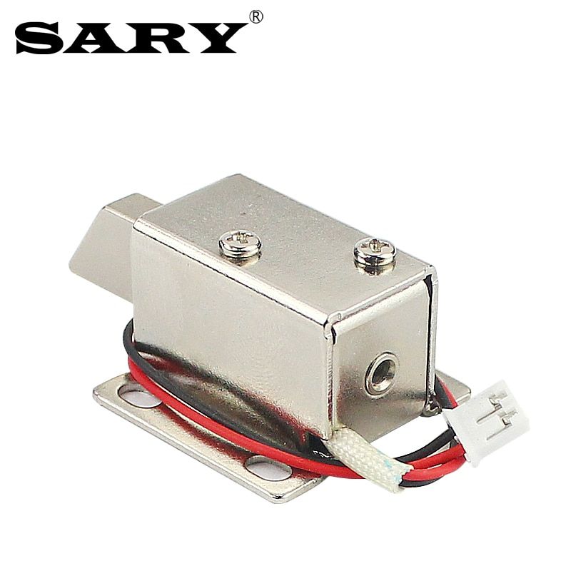 DC12V Mini Electronic Lock Door Lock Small Electric Bolt Lock Cabinet Door Electric Control Lock Electromagnetic Force Lock