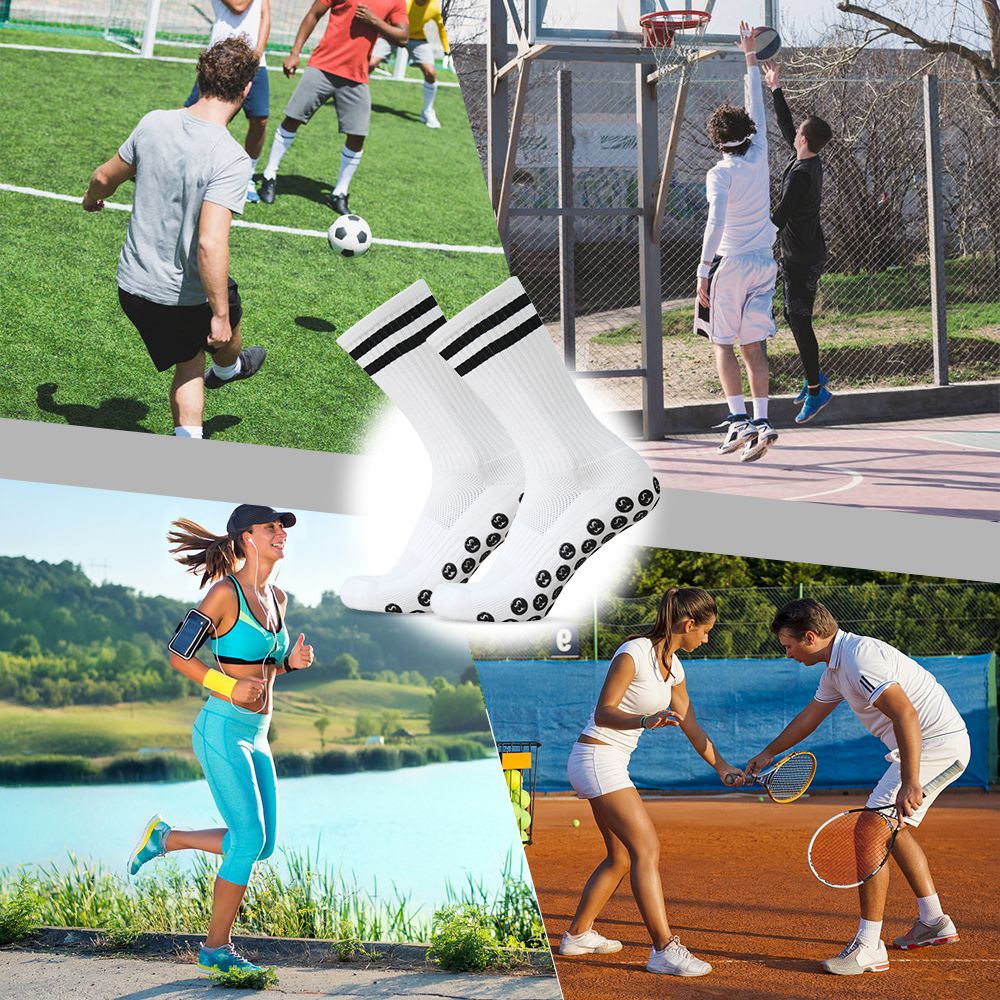 1 Pair Anti Slip Soccer Socks Team Sports Socks Outdoor