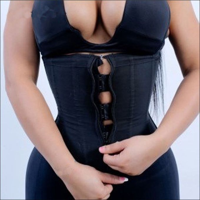 Waist Trainer Belt Body Shaper Breathable Women Corsets Top Slimming Black