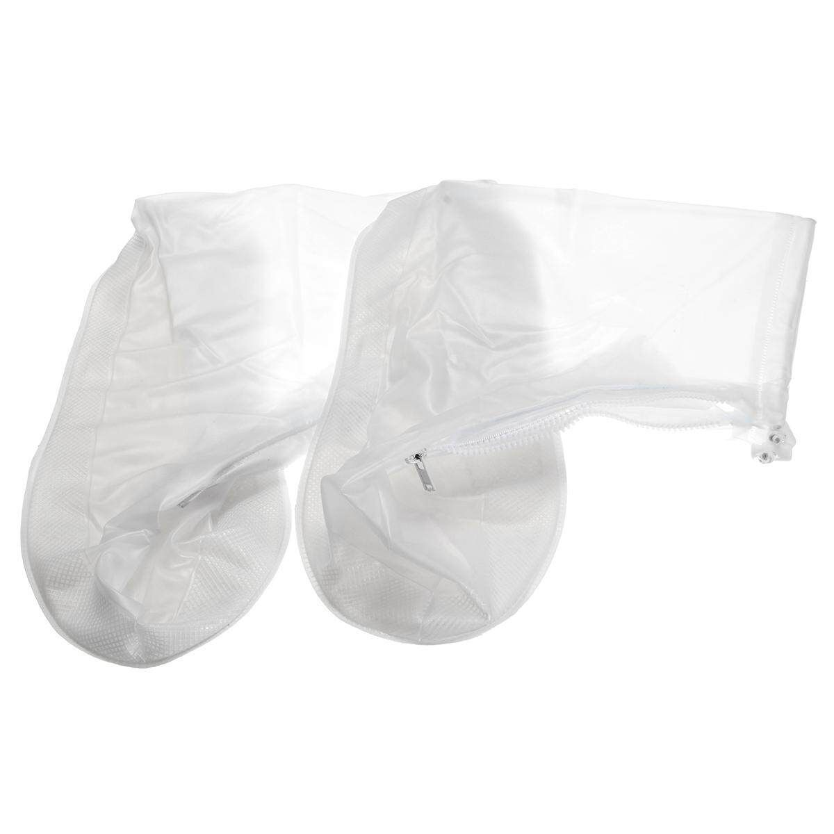 Reusable Rain Shoe Covers Bike Waterproof Zipper Overshoes Boots S(35-36): 26cm/10.2inch S