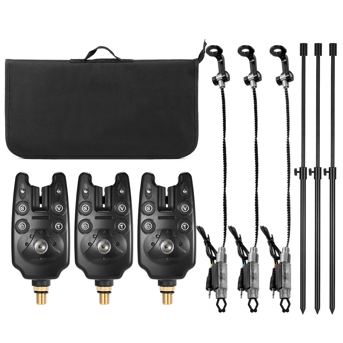 Fishing Bite Alarms Fishing Banksticks Swingers Set With