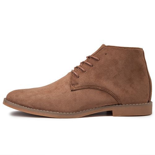 Chelsea Boots Men Handmade Suede Leather Boots Men Shoes Ankle Boot Brown
