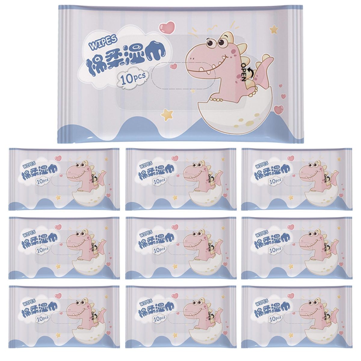 Small Pack of Wet Wipes Tiny Tots Soft Gentle Portable Hand Mouth G