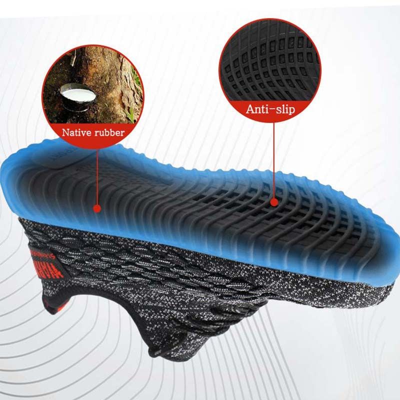 Men's Safety Shoes Steel Toe Cap Steel Sneaker Boots Grey