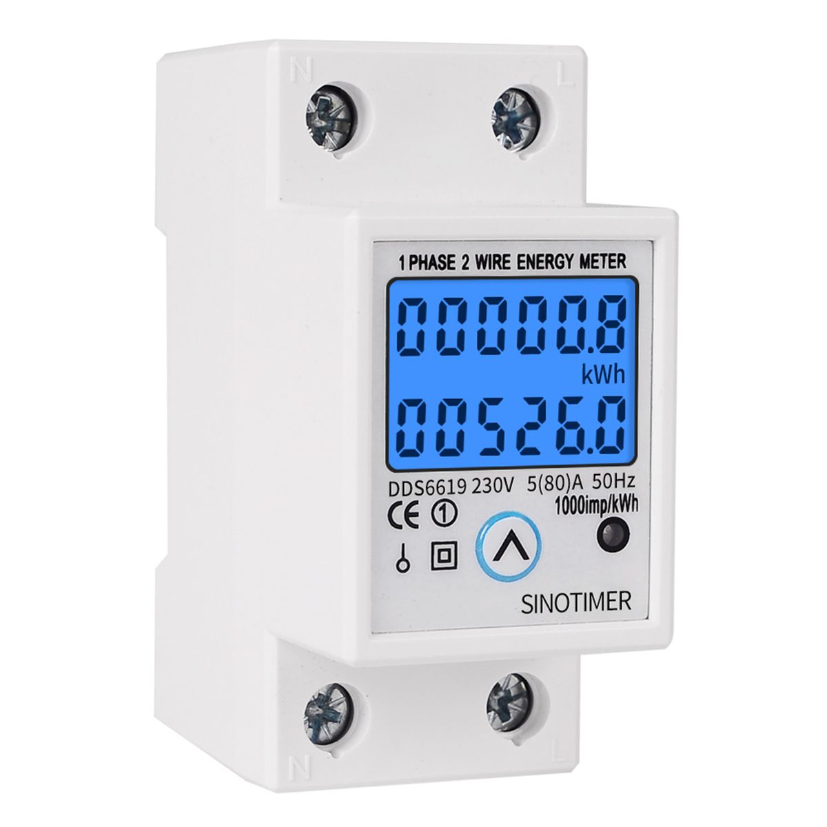DDS6619-012 Single-phase Electric Energy Meter 35mm Din-