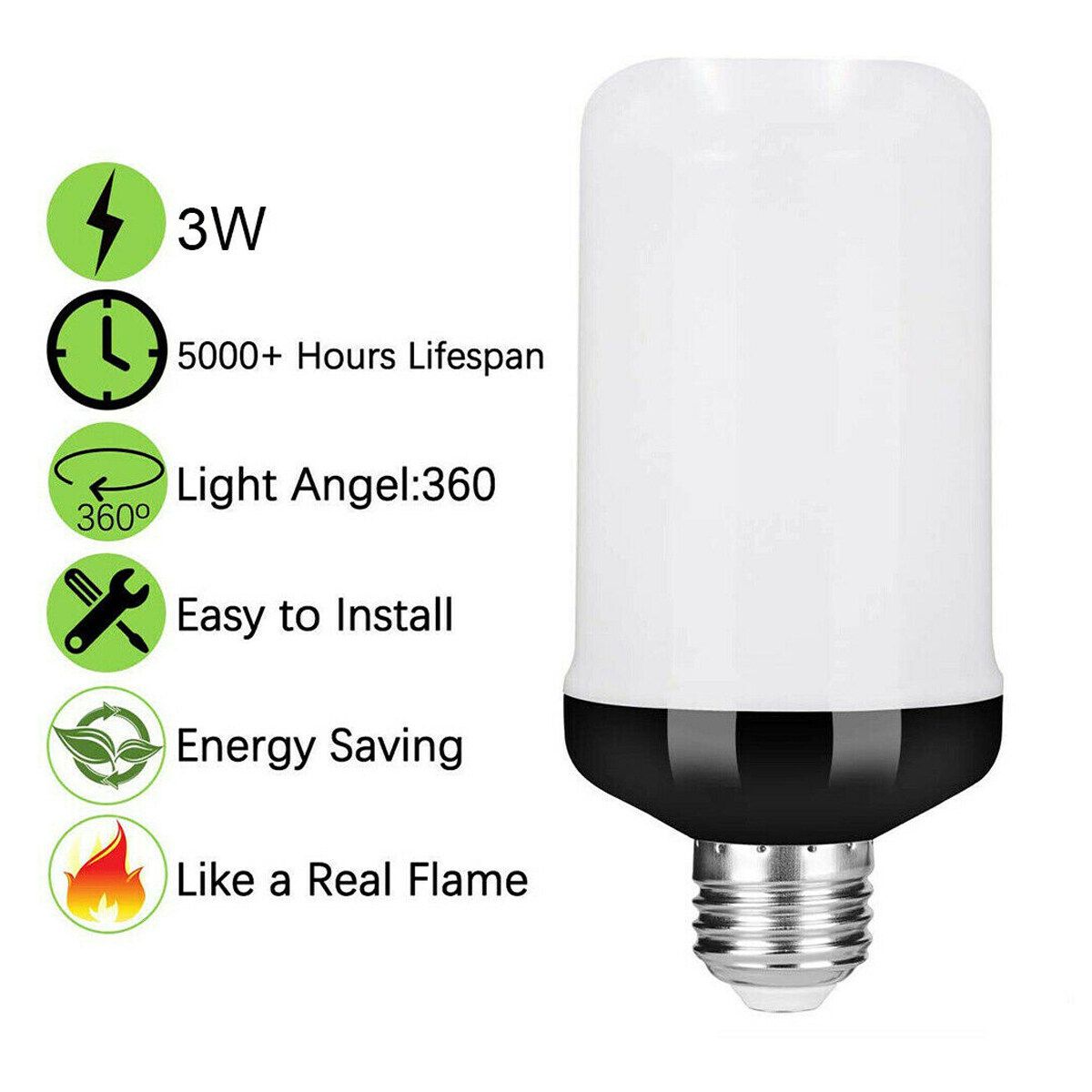 1/2/4pcs E27 B22 99 LED Bulb Flame Effect Light Bulb Flickering Flame Bulb Lamp 1PCS-B22