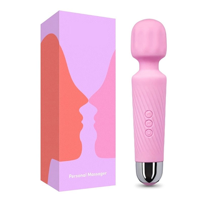 Massager Wand Massager Cordless Rechargeable Electric Vibrating Magic Multi Speed Neck Full Body Personal Massager