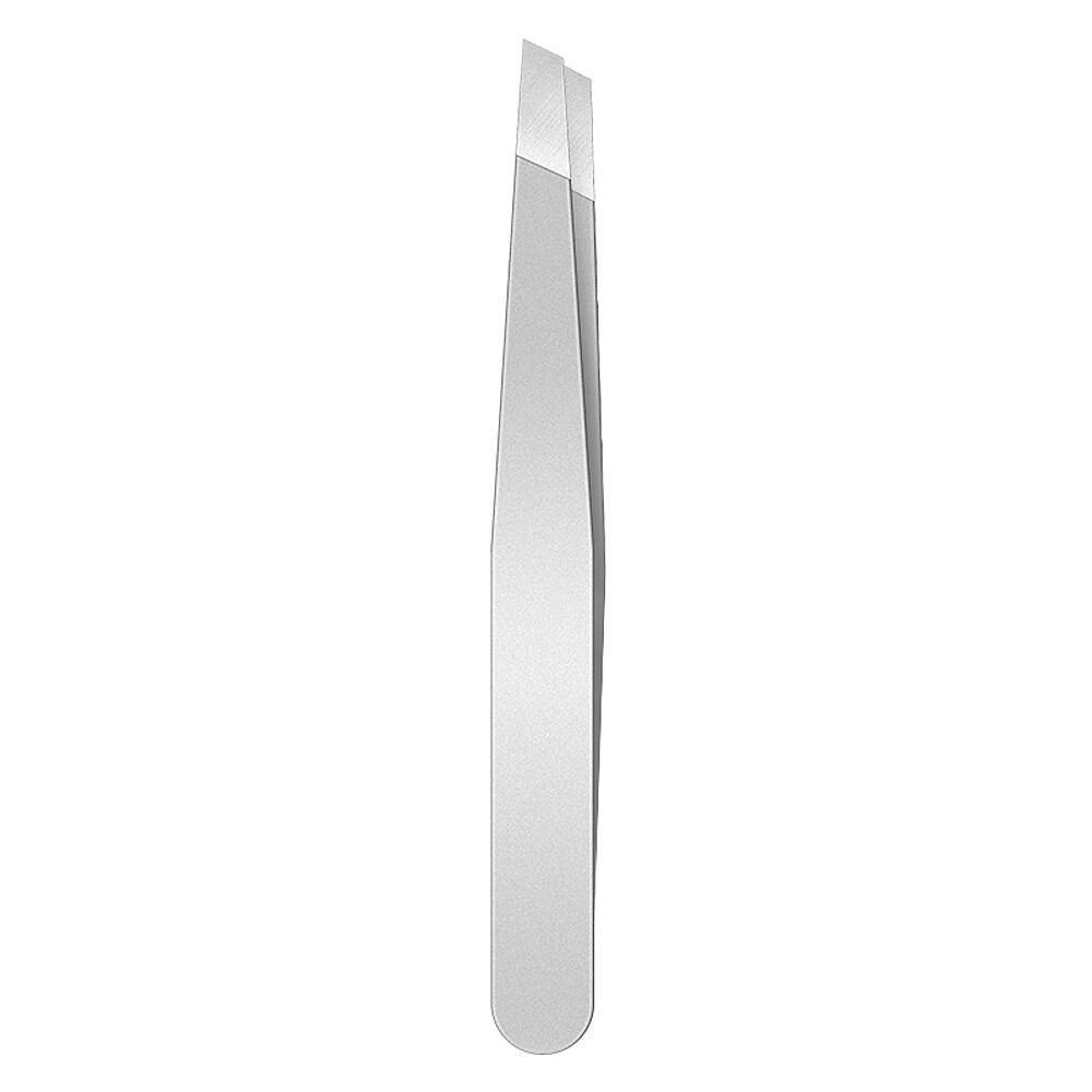 Stainless Steel Slant Tweezer, Precision Tweezers for Eyebrows Ingrown Hair Removal Makeup Tools Fine Hairs Puller