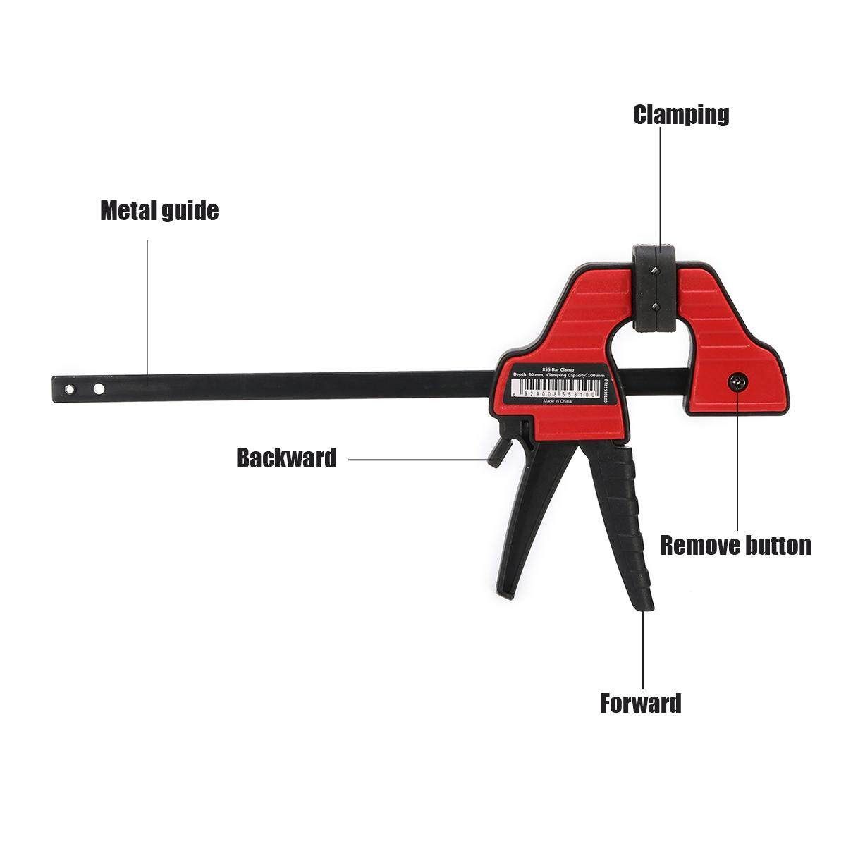 18 Inch Woodworking Clamp Quick Release Wood Working Bar F Clamp Grip Ratchet Squeeze DIY Hand Carpentry Gadgets 18 Inches