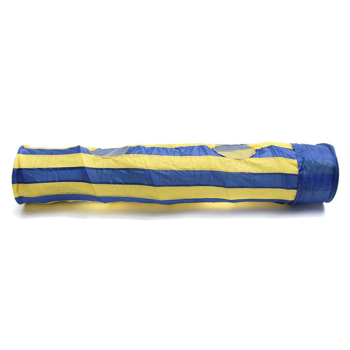 Pet Toy Cat Tunnel Tube Rabbit Kitten Cat Collapsible Teaser Hide And See Tunnel #L L