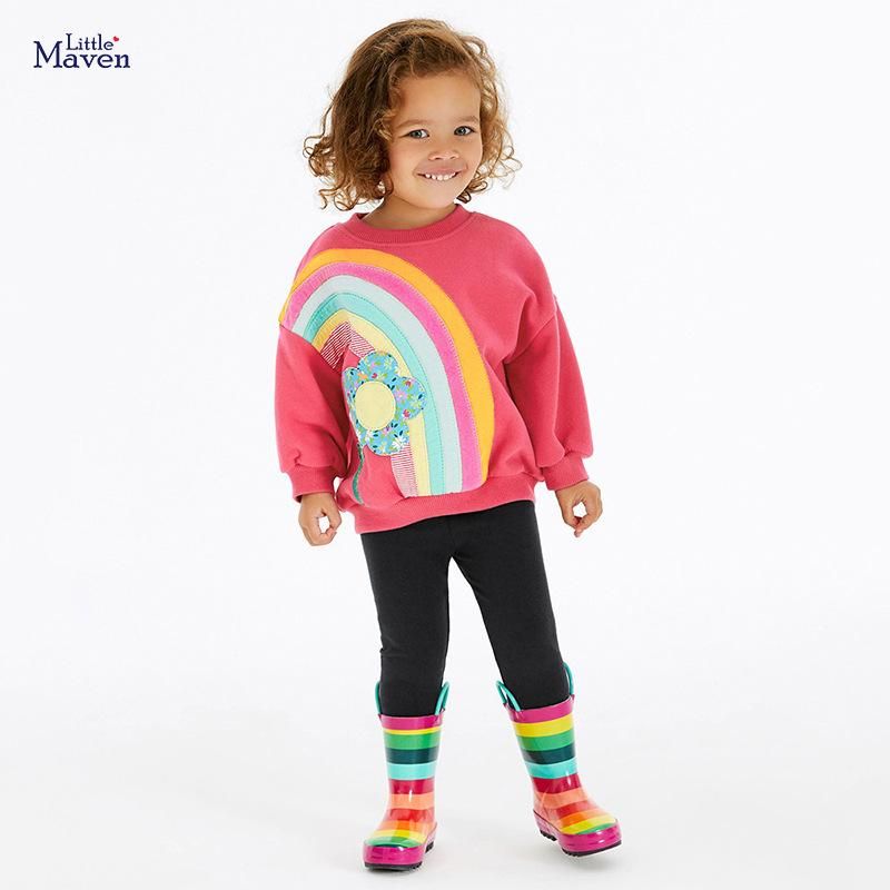 2023 European And American New Long-Sleeved Girls' Suit Cartoon Cute Girls' Clothi