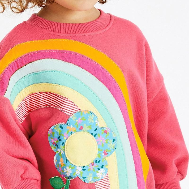 2023 European And American New Long-Sleeved Girls' Suit Cartoon Cute Girls' Clothi