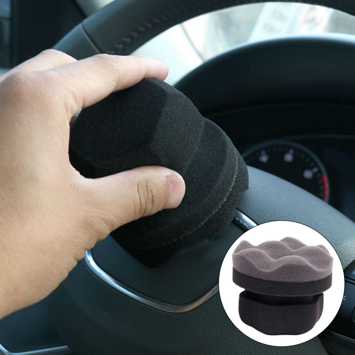 1PC Auto Waxing Pads Sponge Buffing Pad Soft Manual