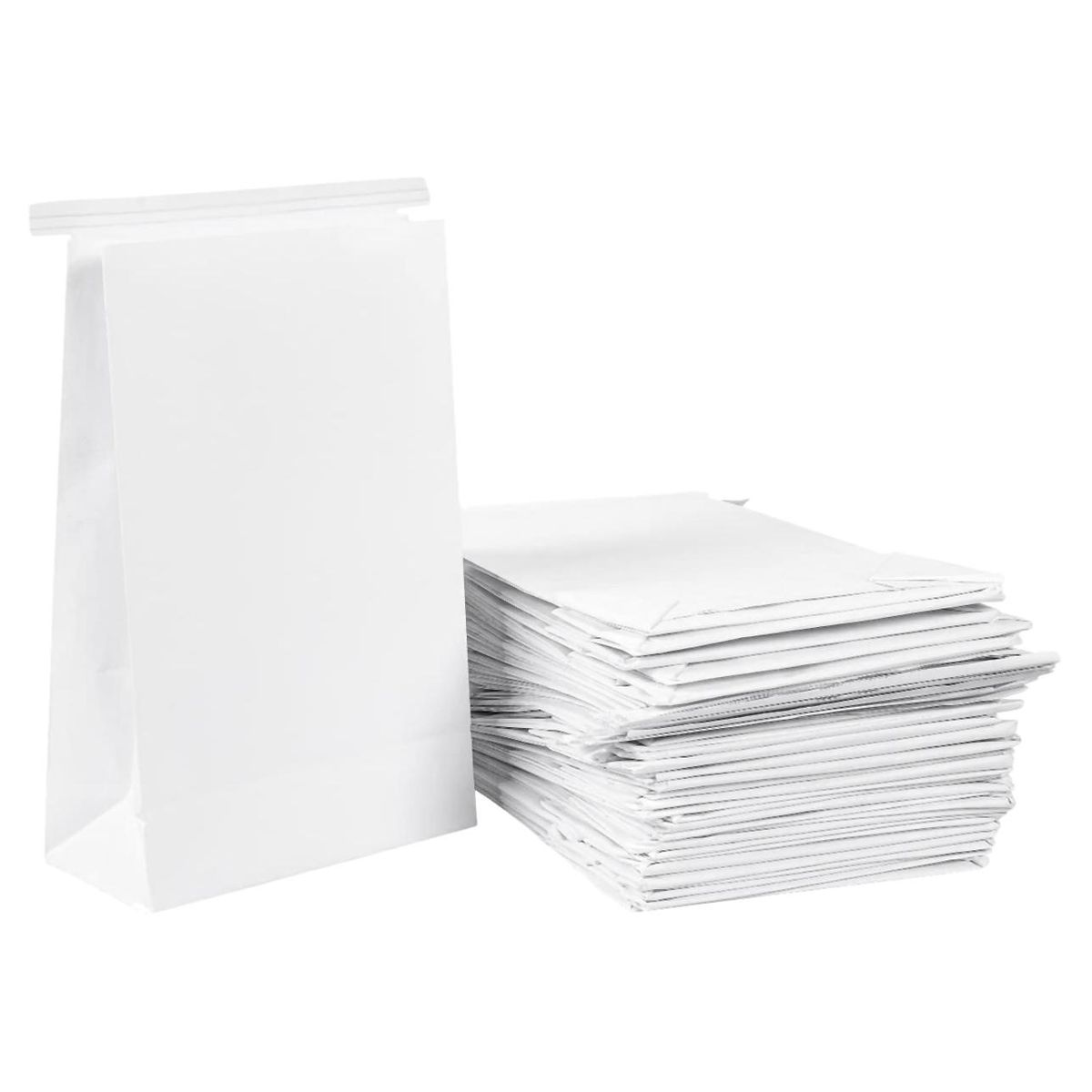 50 Pcs Vomit Bags White Throw Up Sick Bags for Motion