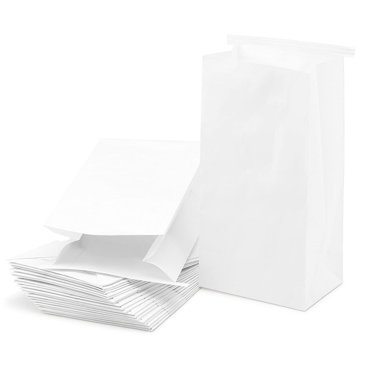 50 Pcs Vomit Bags White Throw Up Sick Bags for Motion