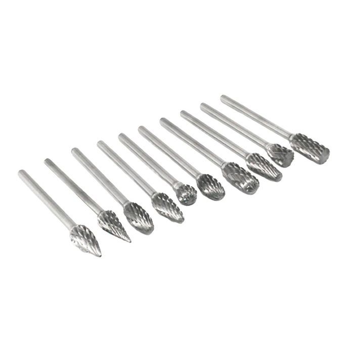 10 Packs 3x6mm Tungsten Carbide Rotary Grinder Cut Burr Drill Carving