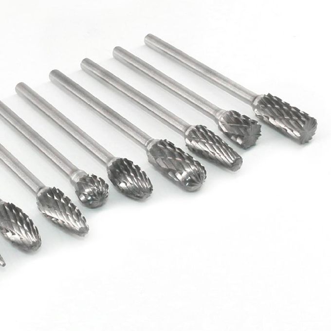 10 Packs 3x6mm Tungsten Carbide Rotary Grinder Cut Burr Drill Carving
