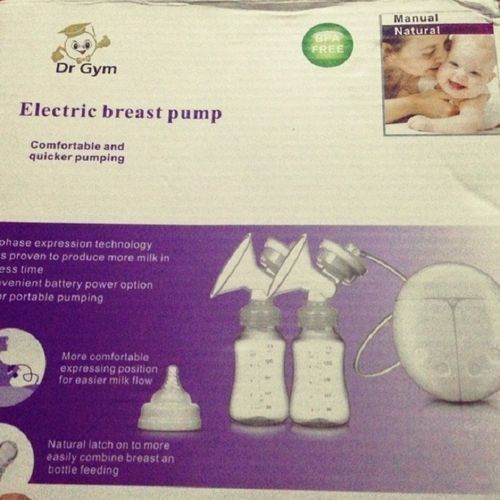 Dr Gym Double Electric USB Breast Milk Extracting Pump