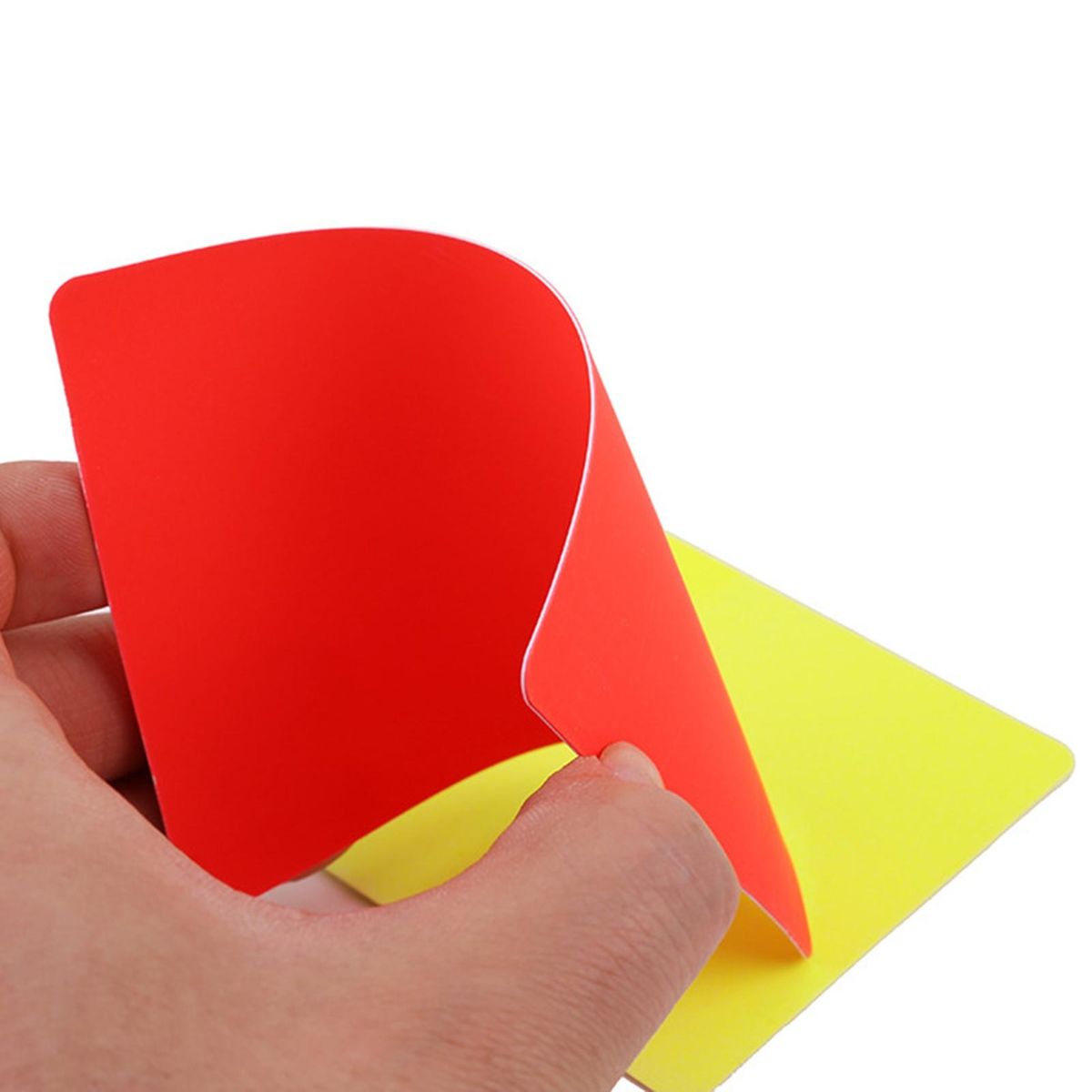 1 Set Soccer Referee Card Football Red And Yellow Cards