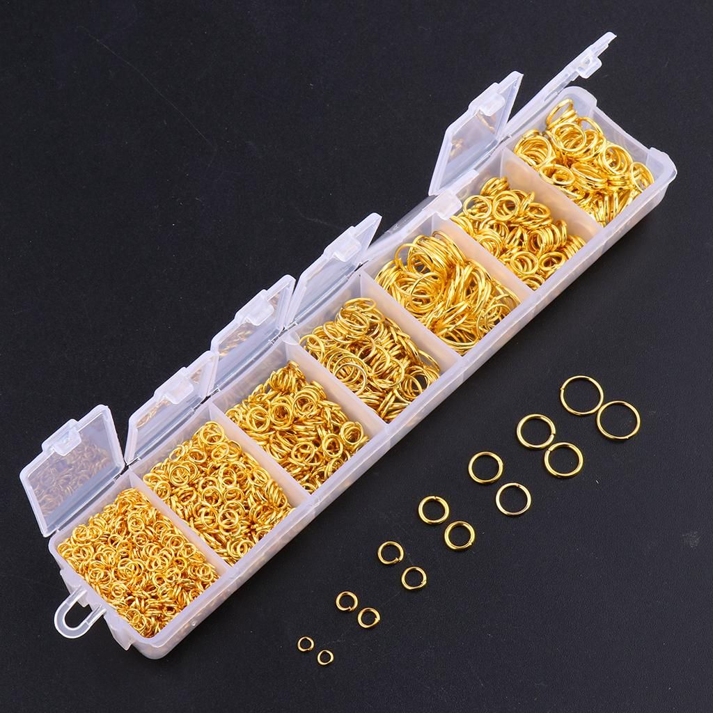 1500 Open Jump Rings 3mm 4mm 5mm 6mm 7mm 8mm For Jewelery Gold