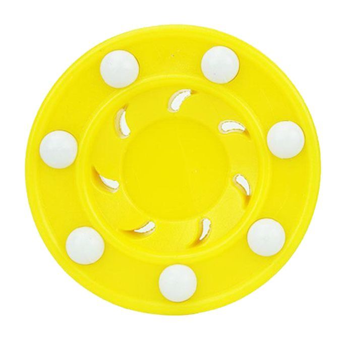 2pcs Roller Hockey Game Puck Pro Shot For Practicing And Yellow