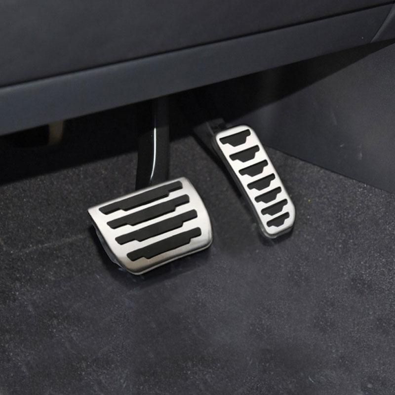 my good car Car Pedals for Range Rover Evoque Land Rover Discovery Sport for Jaguar E-Pace Footrest Gas Brake Pedal Cover