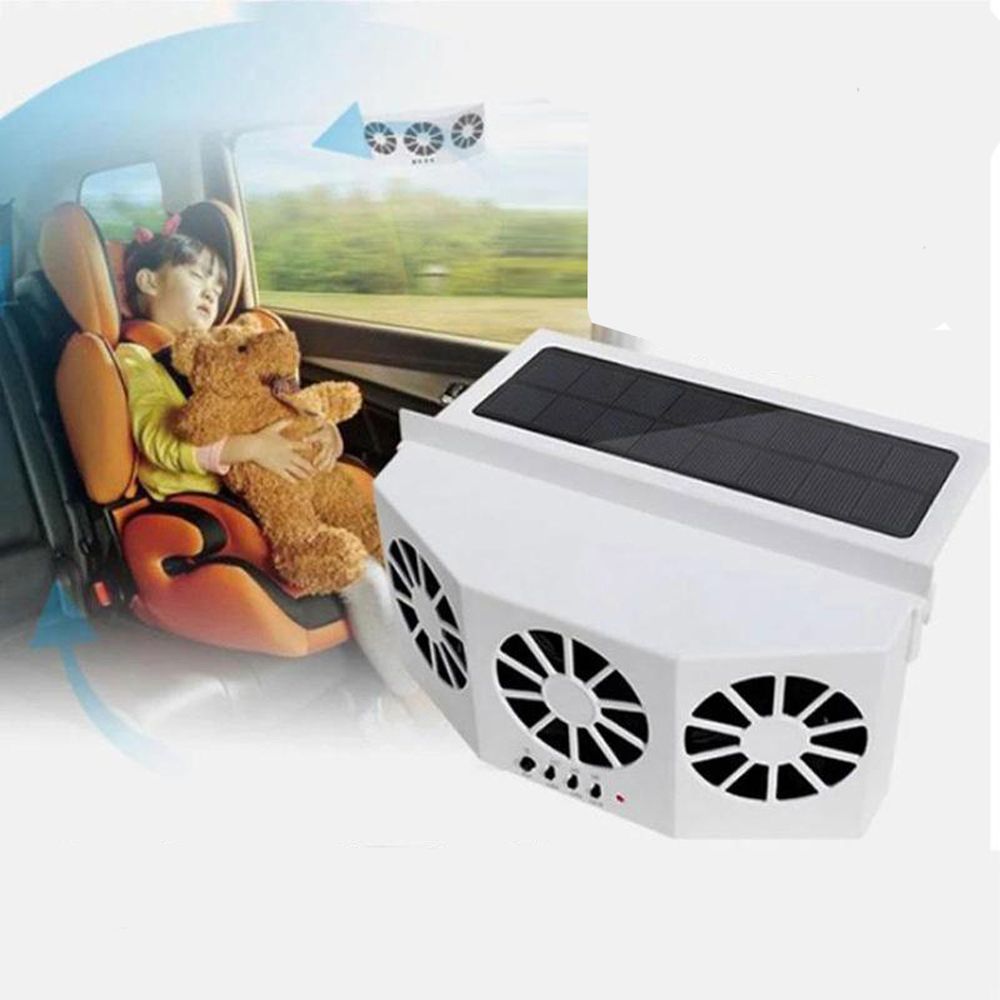 Car Solar Window Exhaust Fan Vehicle Air Purifier Ventilation Fan