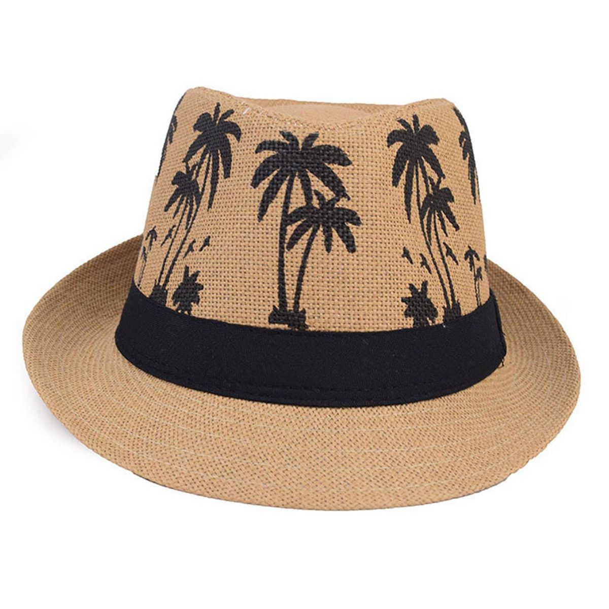 Straw Hat Summer Vacation Men Beach Hat Khaki