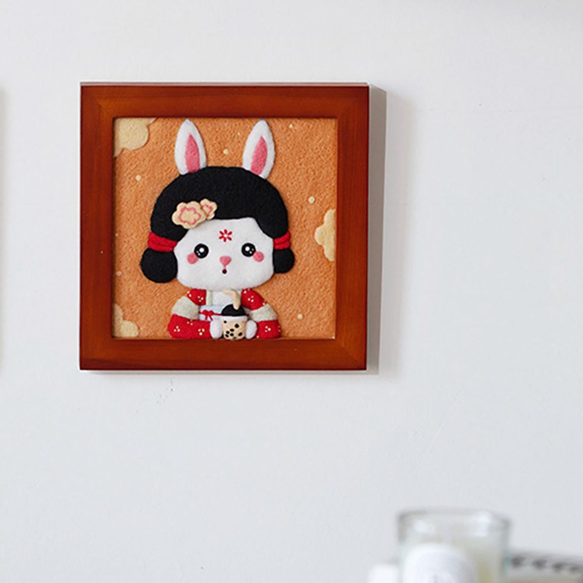 Wool  Felt Kit Gift DIY Decoration With Photo Frame Set For E