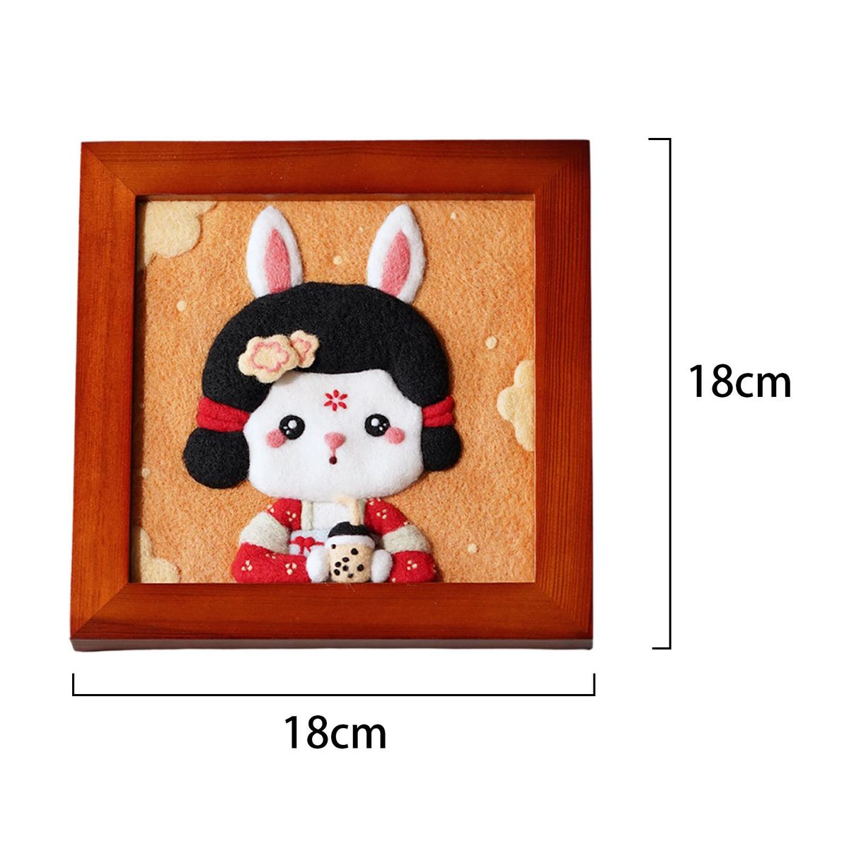Wool  Felt Kit Gift DIY Decoration With Photo Frame Set For E