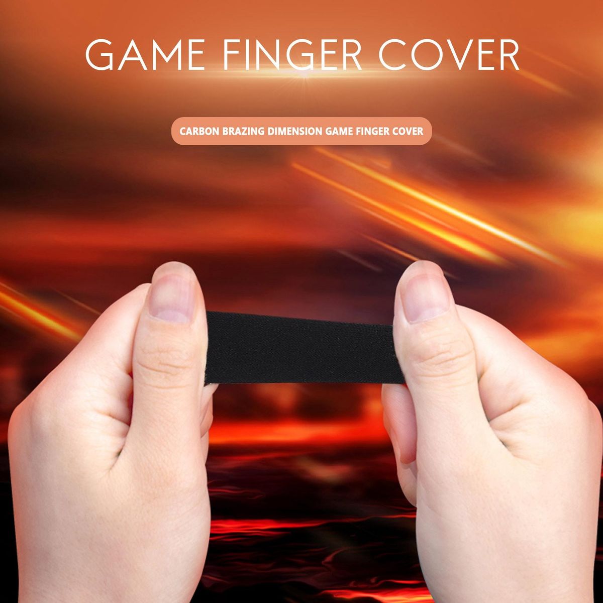 Carbon Fiber Finger Sleeves For PUBG Games 16 Pcs)