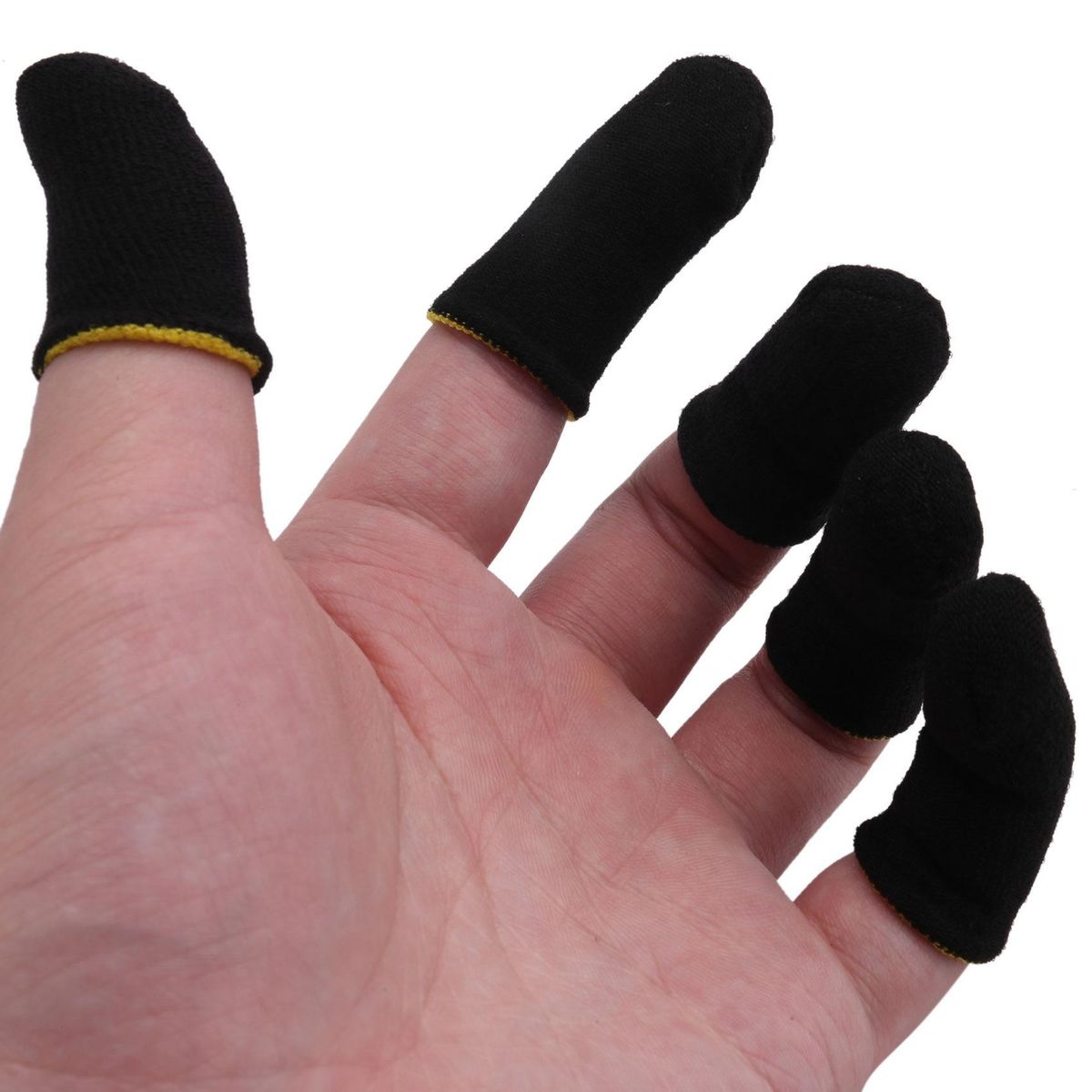 Carbon Fiber Finger Sleeves For PUBG Games 16 Pcs)