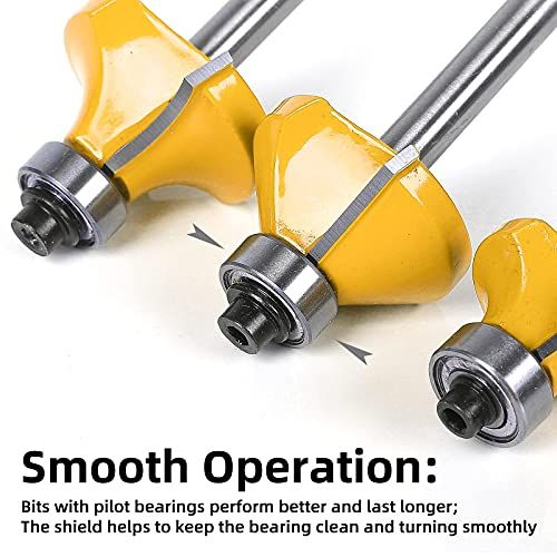 TOOLDO Router Bit Set 24 Pieces 24 X 24 Pcs Model B 14 Inch