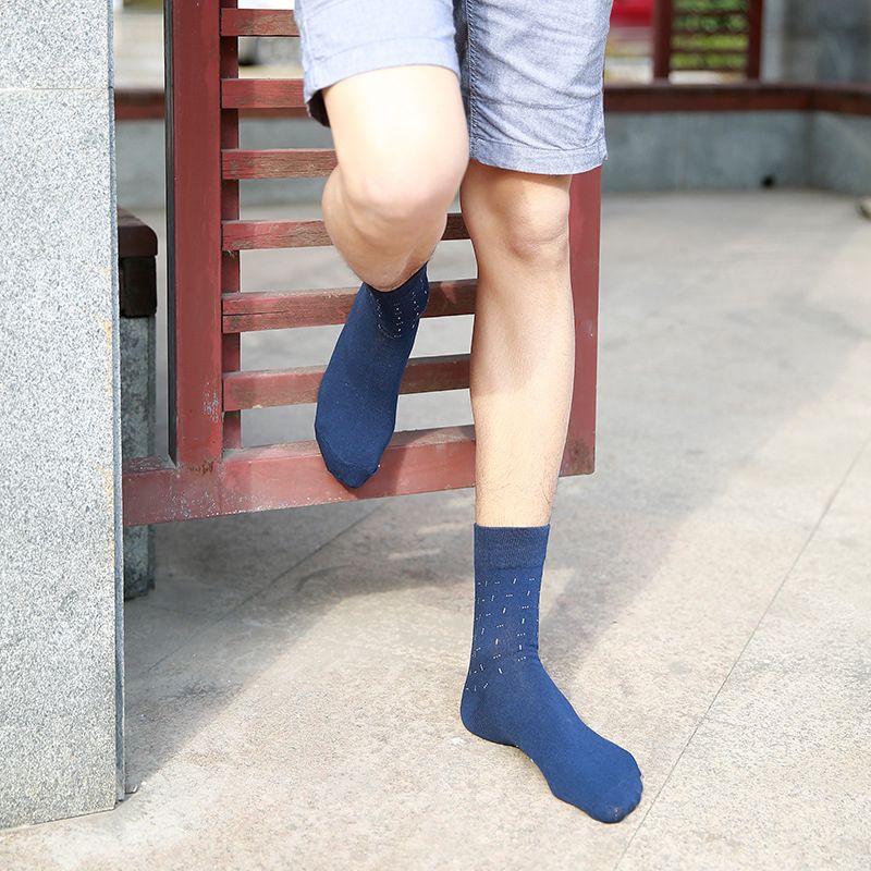 5 Pairs/Set Men Business Socks Comfortable Cotton Breathable