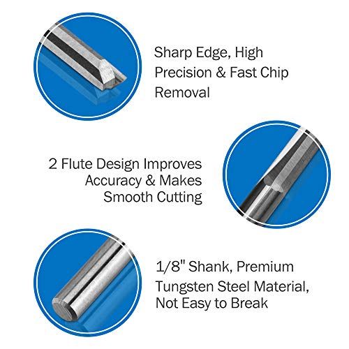 HQMaster CNC Router Bits 18 Router Bit Straight Router Bit 1