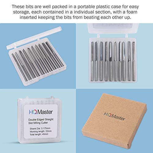 HQMaster CNC Router Bits 18 Router Bit Straight Router Bit 1