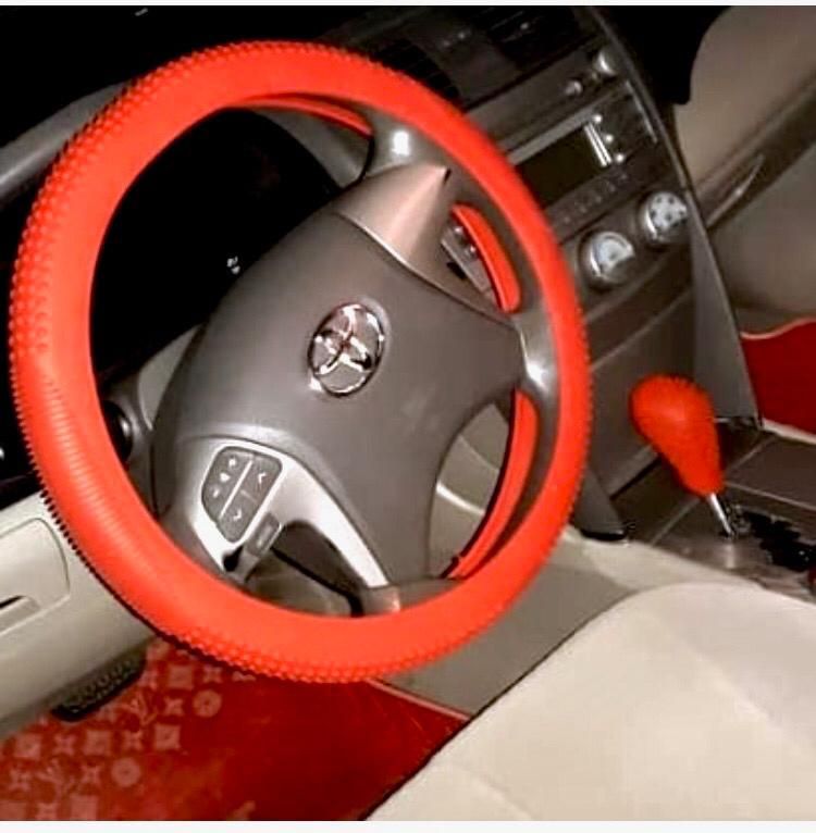 Universal Car Silicon Steering Cover + Gear Knob Cover
