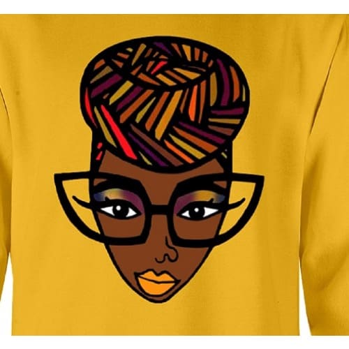 African Nerd Sweatshirt - Yellow
