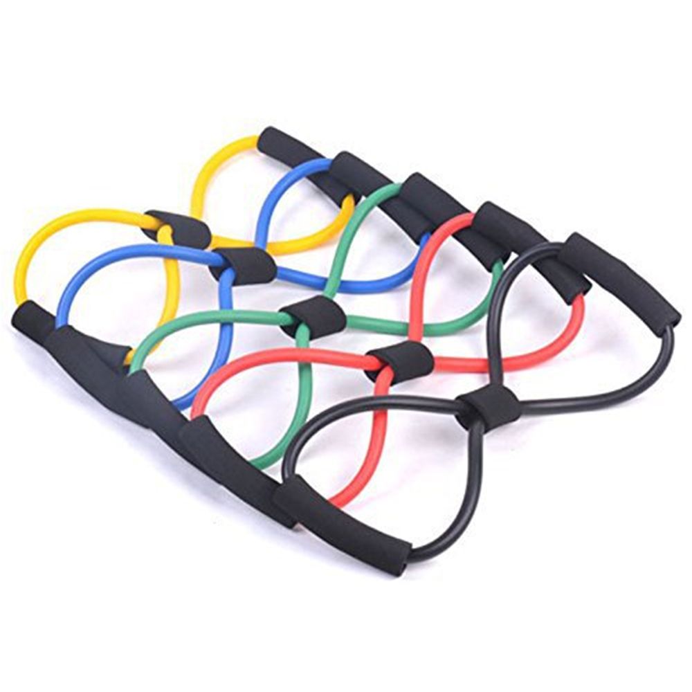 Yoga Gym Fitness 8-shape Pulling Rope Exercise Resistance