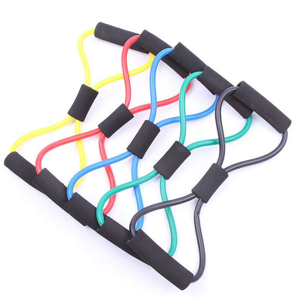 Yoga Gym Fitness 8-shape Pulling Rope Exercise Resistance