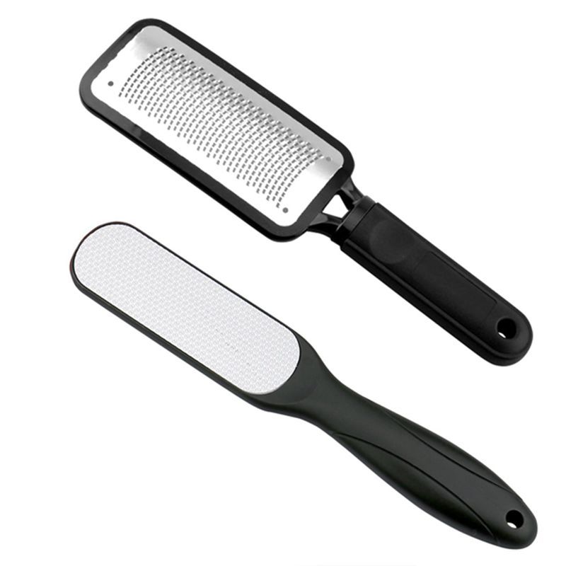 Pedicure Rasp Foot File Callus Remover For Hard Skins And Chapped Skin Corns, Feet Scrubber Scrubber Cleaner File 2 PCS / Set